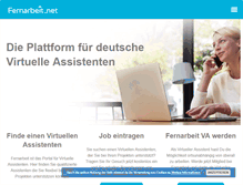 Tablet Screenshot of fernarbeit.net
